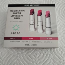 Moisturizing Lip Balm Trio: Vivid Hydrating Shades