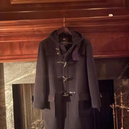 メンズ Morris ダッフルコート ブラック Royal Stewart | Gloverall