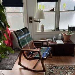 Arenal Outdoor Rocking Chair Woven San Geronimo Cord | Forever