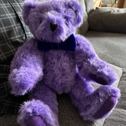 15 In. Classic Grape Soda Bear – Vermont Teddy Bear