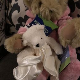 15 In. Hoodie Footie Bear, Pink