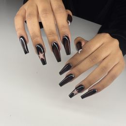 XXL Square Nail Tips (Not C-Curve) - 2XL Extra Long Straight Shape easier to apply