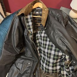 Barbour 130th Anniversary Gamefair Waxed Jacket Sage by Barbour