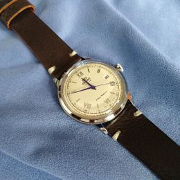 20mm, 21mm, 22mm MiLTAT Dark Brown Genuine Calf Leather Watch