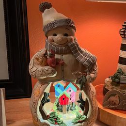 Snowman with Open Scene LED Fi – Jim Shore
