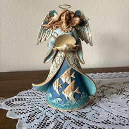 Angel Holding Shell Figurine – Jim Shore