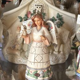 Wdlnd Angel with Owl Orn – Jim Shore
