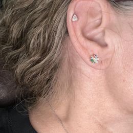 Daisy Dangle Stud Earrings