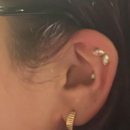 Star Chunky Huggie Hoop Earrings