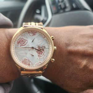 Worley Chronograph White Rose – Talley & Twine Watch Company