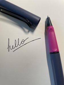I am enjoying this rollerball pen. It writes beautifully and it’s lightweight and comfortable to hold, making it easy to take on the go.