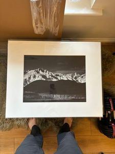Winter Sunrise, Sierra Nevada from Lone Pine by Ansel Adams – The