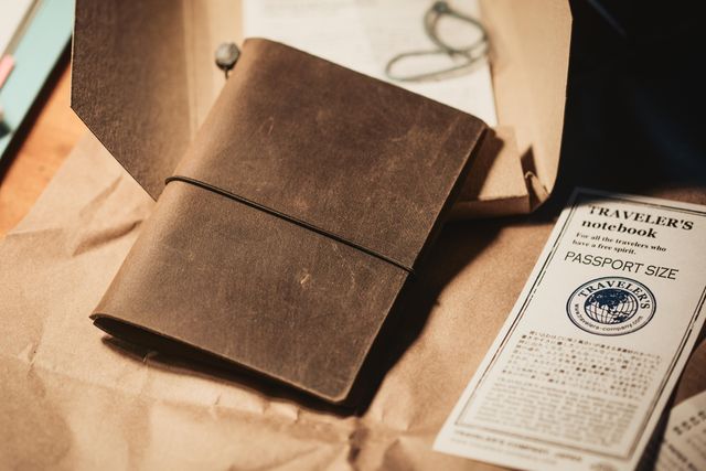 Traveler´s Notebook Starter Kit Passport Size, Olive